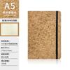 Libreta de notas transfronteriza en stock, libreta de corcho, bloc de notas con costuras de color, correa para la tapa, libreta de corcho al por mayor