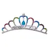 Tocado de corona para niños, corona de princesa con diamantes de imitación, peine para el cabello, regalo de cumpleaños para niña pequeña, accesorios para el cabello de bebé, peine, joyería