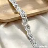 Novo Laço de Renda Bordado à Mão com Diamantes de Luxo Pesado, DIY Pequeno Acessório de Roupa Hanfu com Fragrância, Decoração