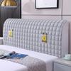 A6L (cama de cuero suave de madera respaldo universal tres capas) cubierta de cabecera todo incluido forrada de forro polar engrosada anticaída anticaída