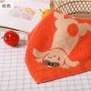 Tamaño Dorado Tipo Algodón a Toalla de Mano Jacquard Retorcido Algodón Suave Absorbente Toalla Cuadrada Guardería Niños Toalla Pequeña