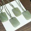 Colgante de Aventurina Natural en Color Agua Clara, Colgante de Paz Estilo Chino, Colgante de Jade, Colgante de Jade Buda, Colgante de Jade Guanyin
