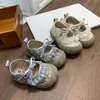 Zapatos de cuero para niña de otoño con estampado floral, ribete de encaje y lazo, zapatos de princesa para bebés, zapatillas bajas, zapatos para caminar para bebé con suelas suaves