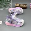 Zapatos para Bebé Niña 2026, Zapatos Funcionales para Niños Pequeños, Zapatos para Caminar con Dibujos Animados y Luces, Zapatos Deportivos para Niña, Zapatos de Botón para Niños