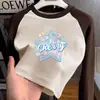Blusa Segunda Pele de Fleece Infantil Outono/Inverno Nova Gola Redonda Estilosa Quente Roupa Íntima Top para Crianças Médias/Grandes Camiseta Raglan Manga Longa