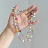 Collar Largo de Piedra Irregular Estilo Étnico, Atuendo Bohemio de Vacaciones, Se Puede Enrollar Dos Veces, Cadena de Suéter Multicolor