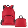 Em estoque mochila dobrável leve grande capacidade mochila com logotipo estampado ao ar livre portátil viagem à prova d'água mochila escolar atacado