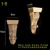 Madera maciza madera europea calcomanía de talla de madera pilar capitel viga soporte pared de fondo armario gabinete pasillo apertura mate cabeza de flor decorativa ménsula
