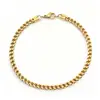 Pulsera Cubana de Acero Inoxidable Hip-Hop Transfronteriza, Pulsera Pulida por Ambos Lados, Pulsera de Acero de Titanio Estilo Punk de Alta Gama para Hombres y Mujeres