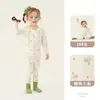 Nuevo Conjunto de Pijamas Térmicos Divididos de Algodón para Bebés Niños y Niñas Ropa de Casa Cálida Otoño e Invierno Clase A