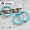 Accesorios para Joyería DIY Anillo de Hierro Pintado Colorido Anillo de Conexión Colgante para Llavero Aleación Colgante Hecho a Mano Material de Colgante al por Mayor