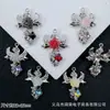 Pingente Charm de Lua Coração Borboleta Rosa Cruz Estilo Dark Europeu e Americano para Pulseira Colar de Contas DIY