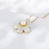 Colar Feminino Daisy em Prata Esterlina 925 Versátil Estilo Ins Atacado Design de Nicho Pingente de Girassol