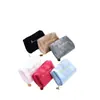 Bolsa de Maquiagem de Veludo Personalizada de Fábrica com Zíper e Alça, Cilindro Bordado para Batom, Bolsa de Cosméticos de Grande Capacidade, Atacado