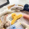 Otoño e Invierno Nuevo Clip de Felpa para Agarrar Estilo Coreano Moderno Elegante Pinza para el Cabello Grande Parte Trasera de la Cabeza Agarre para el Cabello Pinza de Tiburón para el Cabello Accesorios para el Cabello