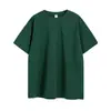 Popular Camiseta de Algodón 260g Tendencia Nacional Versión Grande Hombros Descubiertos Color Sólido para Hombres y Mujeres Estampado Oversize Manga Corta Pesada Personalización
