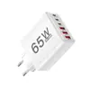 Cargador Rápido Multi-Puerto de 65W Adecuado para Huawei Apple USB Cargador Rápido para Teléfono Móvil Cargador Rápido para EE. UU. y Europa Qc3.0