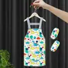 Overol de Pintura para Niños Impermeable Babero de Pintura con Tirantes Arte para Bebés Anti-Vestido Anti-Suciedad Jardín de Niños Babero para Comer