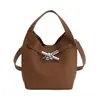 Versão Coreana Versátil Casual Bolsa Tote Saco para Mulheres 2025 Inverno Nova Tendência Melard Elegante Bolsa de Ombro Transversal