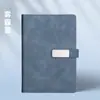 Caderno A5 Imprimível LOGO Negócios Simples Escritório Bloco de Notas Livro de Registro de Reuniões Fivela Caixa de Presente