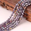 Venta Caliente Transfronteriza Color AB Agujero Vertical Gota de Agua Vidrio Cristal Gota de Agua Cuentas Sueltas Joyería Hecha a Mano Accesorios de Cuentas Venta al por Mayor