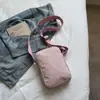 Bolsa de Cubo con Cordón Estilo Coreano Transfronteriza Fresca y Sencilla para Mujer, Bolso Cruzado Pequeño Versátil con Textura, Lindo Bolso Cruzado de un Solo Hombro, Bolsa para Teléfono