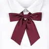Poof Ding Oso Original Genuino Uniforme Corbata JK Femenina Color Sólido Mango Largo Pequeño Flor de Mariposa