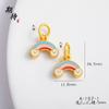 Tienda de oro con retención de color oro de arena de Vietnam nubes pequeñas arcoíris pequeño colgante caricatura lindo collar pulsera accesorios colgante