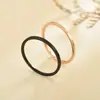 Anillo de Joyería de Acero Inoxidable Ultra Delgado de 1 mm para Mujer, Anillo Liso de Acero de Titanio de Moda de Nicho, Anillo para Mujer que No se Desvanece