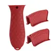 Cubierta de Silicona para Mango de Olla, Cubierta Aislante de Calor, Mango de Olla de Silicona Resistente a la Temperatura, Antiescaldaduras, Antideslizante, Cubierta de Mango Suave, Set de Combinación Automática
