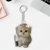 Llavero de Acrílico de Gato Nuevo Divertido Transfronterizo Regalo Creativo