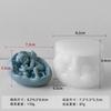 Molde de Vela de Aromaterapia Bebê Anjo Jiahuimei DIY Casca de Ovo de Páscoa Vela de Aromaterapia Bebê Molde de Silicone