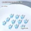 Joyería de Aleación Azul Transparente con Temática Oceánica de Venta Caliente Japonesa y Coreana, Accesorios Metálicos para Uñas Pintados en Spray 3D, Venta al por Mayor desde el Fabricante