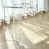 Fábrica de Origem Pernas de Mesa Acrílicas Onduladas em V Pernas de Suporte Transparentes em Forma de T em Forma de Arco Mesa de Jantar Mesa de Café Mesa de Jantar