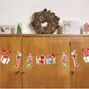 Novos Suprimentos de Decoração de Natal Bandeiras de Desenho Animado e Bandeiras Coloridas Decoração de Cena de Atmosfera Natalina Bandeiras de Papel Penduradas Atacado