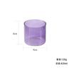 Portavelas de Vidrio Transparente Redondo de Alta Gama Taza para Velas DIY Velas Aromáticas de Colores Recipiente Decoración para Bar Restaurante