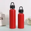 Garrafa de água esportiva de grande capacidade estilo americano, garrafa espacial de aço inoxidável 316, garrafa com alça de grande capacidade, copo térmico portátil para atividades ao ar livre