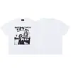 Verano Nuevo Erd Rico Segunda Generación Retrato Graffiti Casual Camiseta de Manga Corta para Hombre y Mujer Wdw Holgada Americana High Street Camiseta