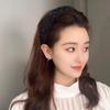 Coreia do Sul Dongdaemun Mesmo estilo de alta qualidade Cliff Full-diamond Pearl Altura-elevando Cranial Top Headband Grampo de cabelo de alta qualidade Acessórios para cabelo feminino