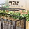 Caja de Cría para el Hogar, Jaula para Pollos de Tubo Cuadrado, Gallinero Plegable para Uso Doméstico Rural al Aire Libre y en Interiores, Jaula de Cría de Malla de Alambre para Patos y Gansos
