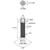 Tornillos de Acero Inoxidable 304, Tornillos de Máquina de Cabeza Hexagonal Interior, Tornillos Prisioneros de Extremo Plano Din916, Tornillos sin Cabeza, Pernos