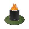 Amazon tapete redondo à prova de fogo multifuncional para piso de forno de mesa, aquecedor de carvão, aquecedor de piso de forno de 20 polegadas