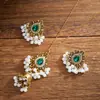 Venta Caliente Transfronteriza Collar con Colgante en Forma de Gota con Cascabeles de Pedrería Estilo Étnico Bohemio Pendientes con Colgante de Pedrería