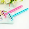 Dos juegos de navaja de afeitar de doble cabezal para mujer, depiladora de vello de axilas, depiladora de vello, herramienta de afeitado para piernas femeninas
