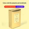 Caixa de cor de embalagem personalizada a laser caixa de cartão de ouro e prata UV relevo fosco pequeno lote necessidades diárias caixa de embalagem personalizada
