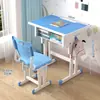 Juego de Escritorio y Silla para Estudiar Infantil, Escritorio de Escritura para Estudiantes Ajustable en Altura, Sencillo, Práctico, Cómodo, Escritorio para Estudiantes de Uso Doméstico, Estación de Tareas