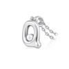 Moda Europea y Americana Collar Simple con Colgante de Letra para Mujer Nicho de Alta Gama Lujo Ligero Cadena de Clavícula de Perlas de 26 Letras