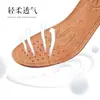 Direto da fábrica palmilha de couro genuíno masculina e feminina respirável de verão absorvente de suor espessada couro bovino couro de porco sapatos esportivos de couro confortáveis