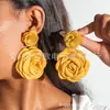 Amazon Transfronterizo Frescos Coloridos Pendientes de Flor de Girasol Dulce Atmósfera Pendientes Colgantes de Flor de Tulipán Joyería