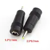 Adaptador de Tomada de Conversão para Adaptador de Energia CC 5.5/2.1 Fêmea para Macho Carregador Adaptador para Laptop